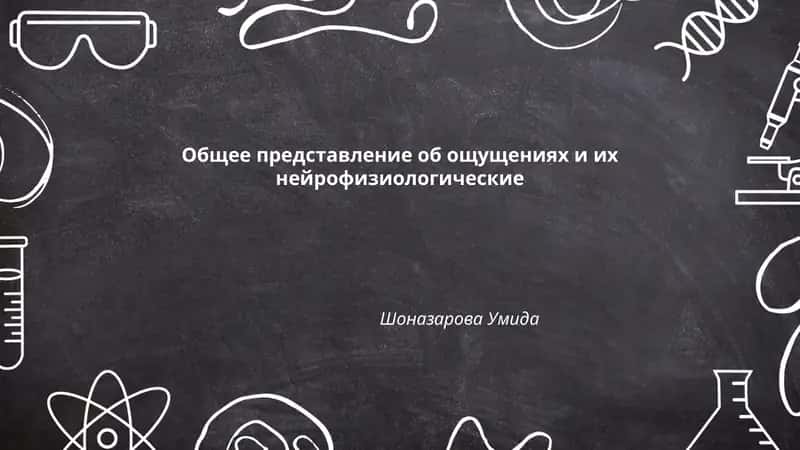 Общее представление об ощущениях и их нейрофизиологические