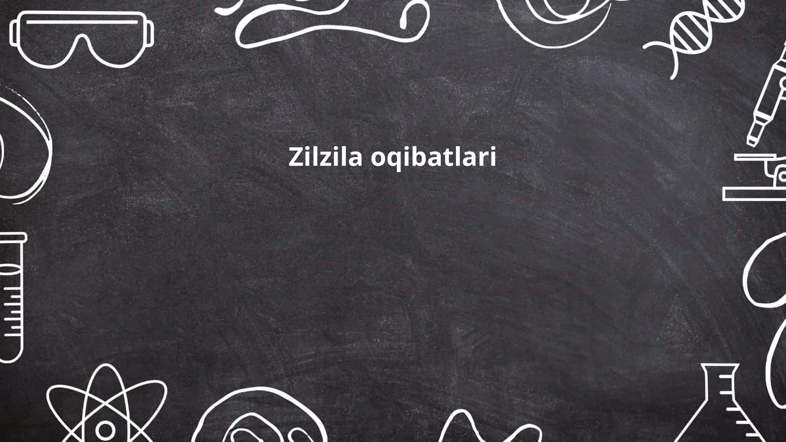 Zilzila oqibatlari