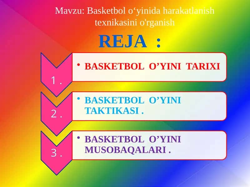 Basketbol o‘yinida harakatlanish texnikasini o'rganish