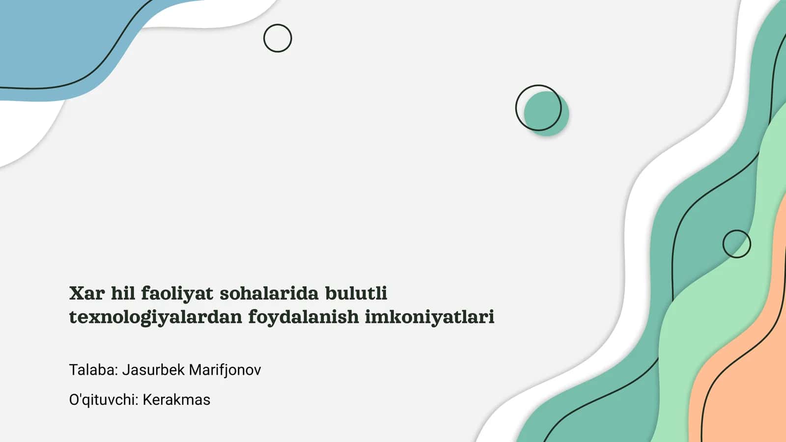 Bulutli Texnologiyalar Darajasi