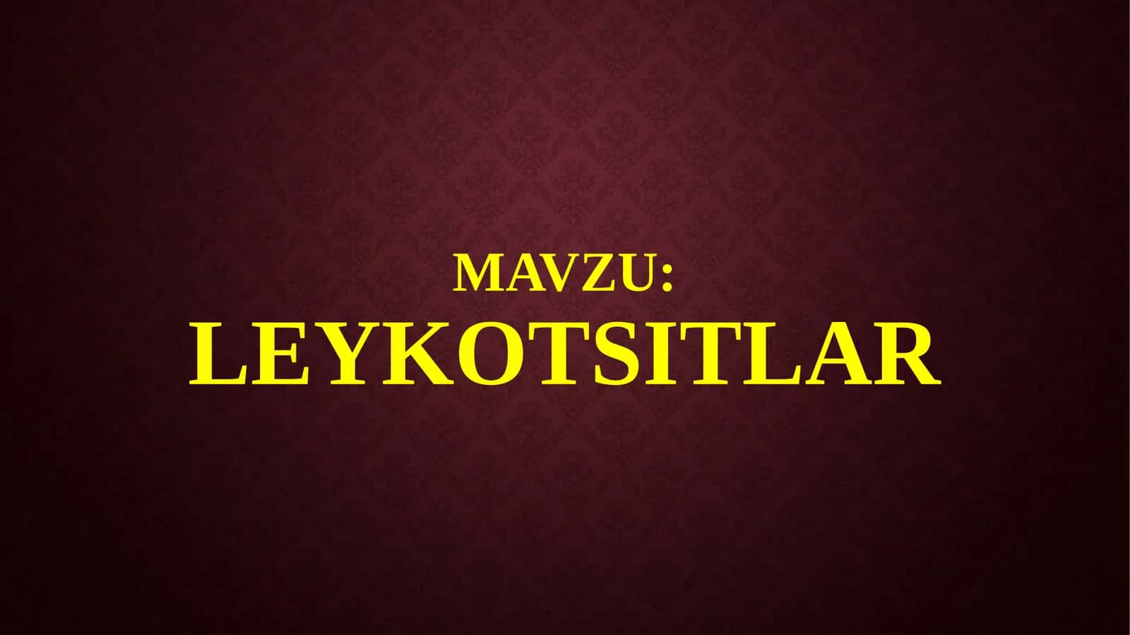 Leykotsitlar