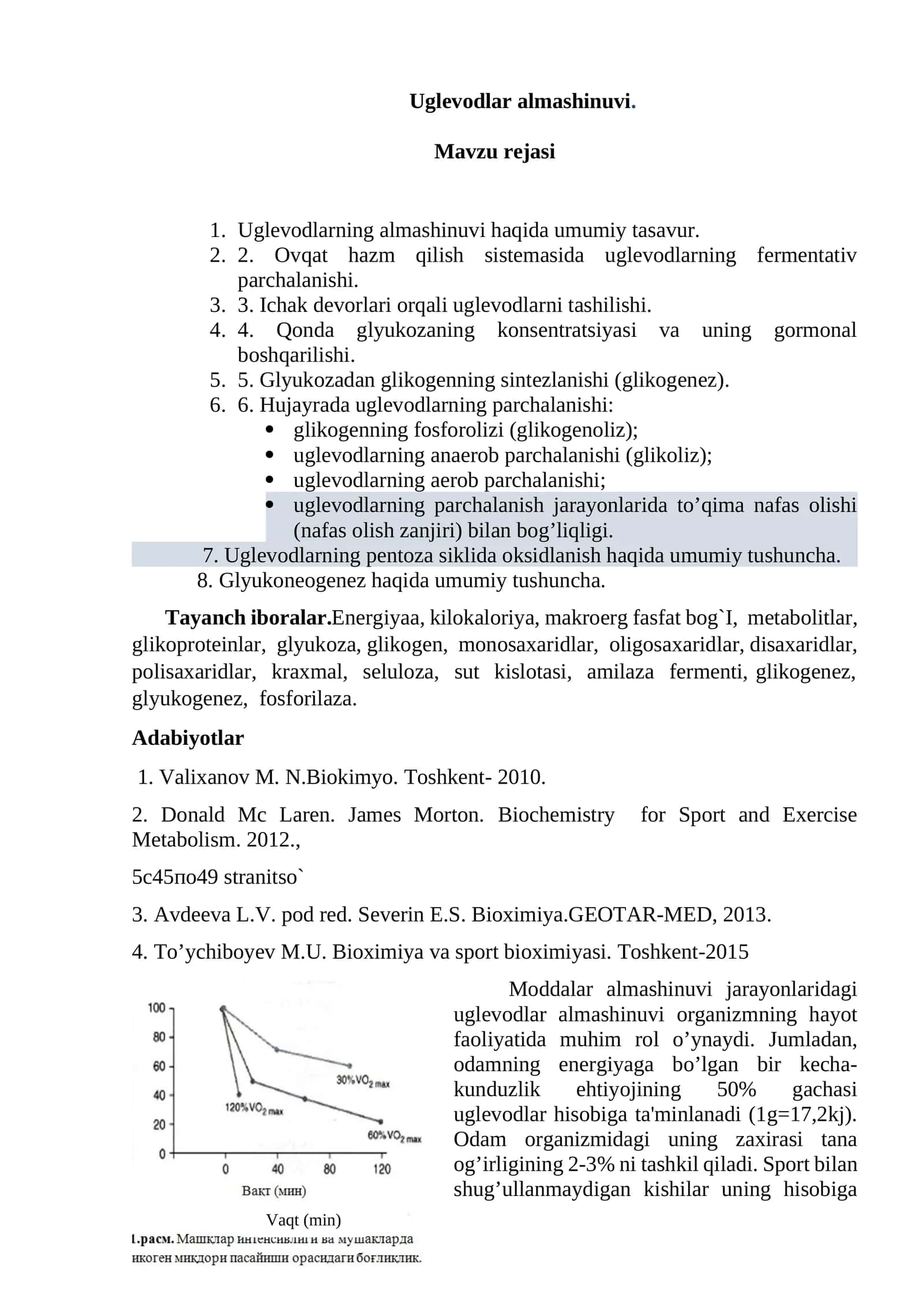 Uglevodlar almashinuvi
