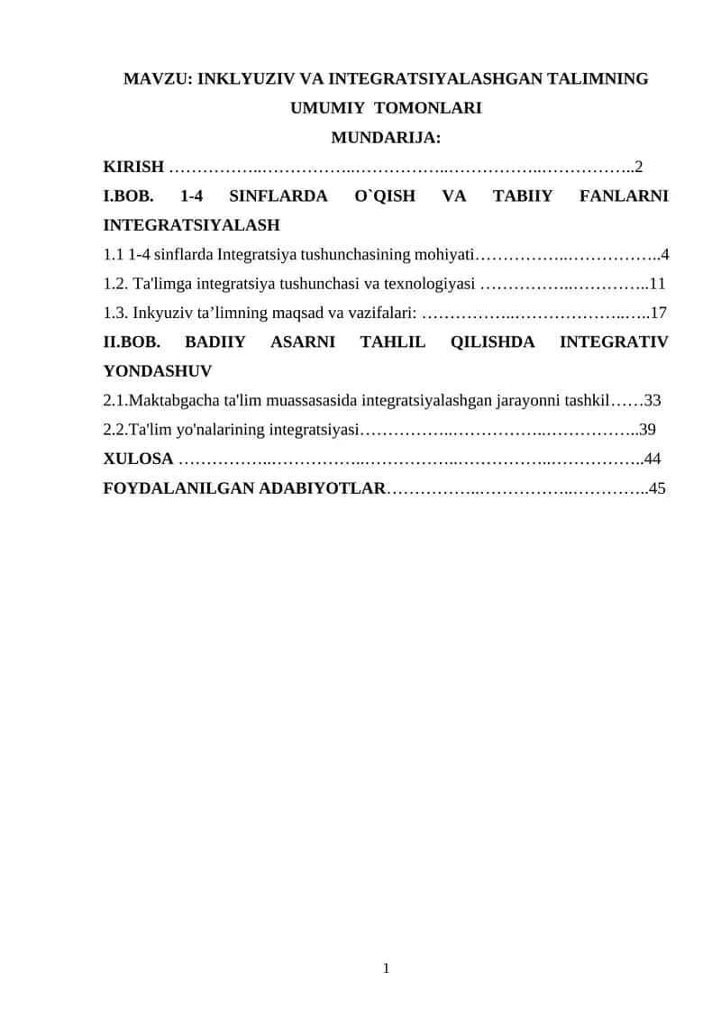Integratsiya Modeli