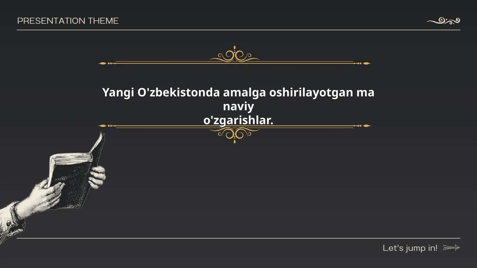 Yangi O'zbekistonda amalga oshirilayotgan ma naviy o'zgarishlar