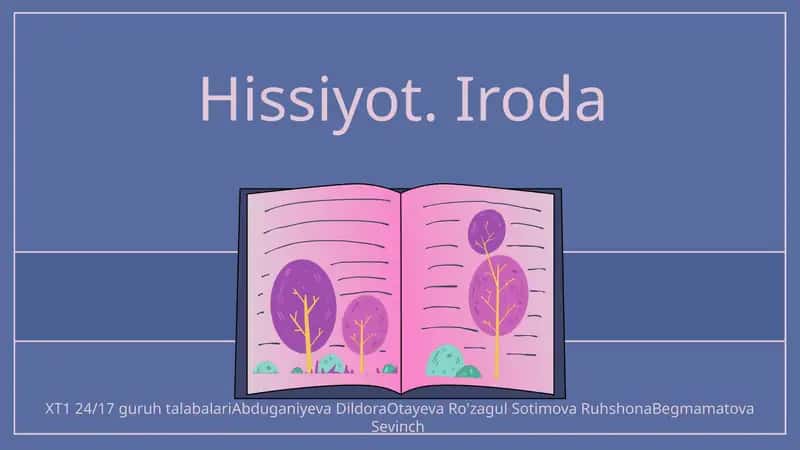 Hissiyot va Iroda