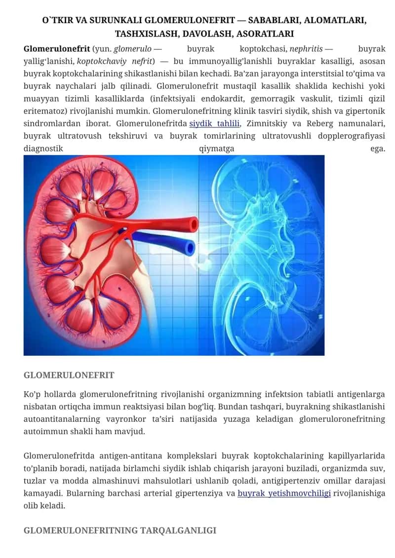 GLOMERULONEFRIT