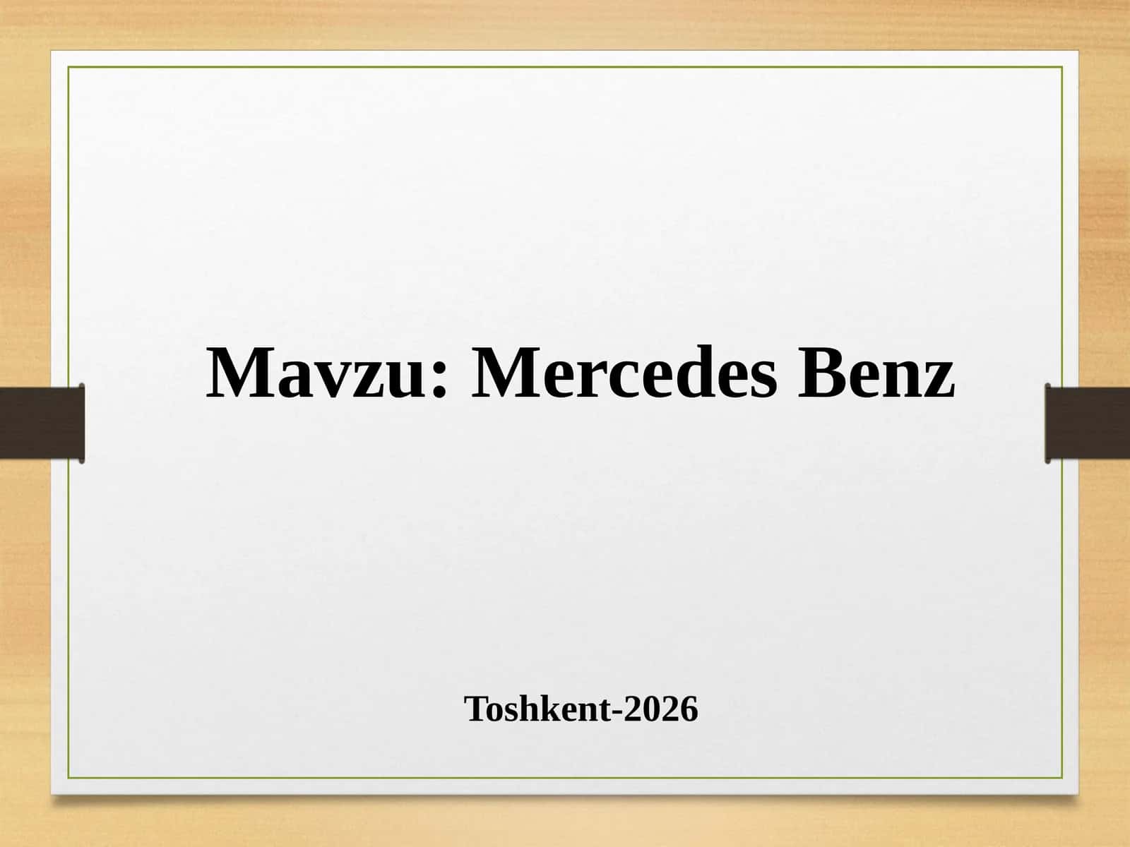 Mercedes Benz