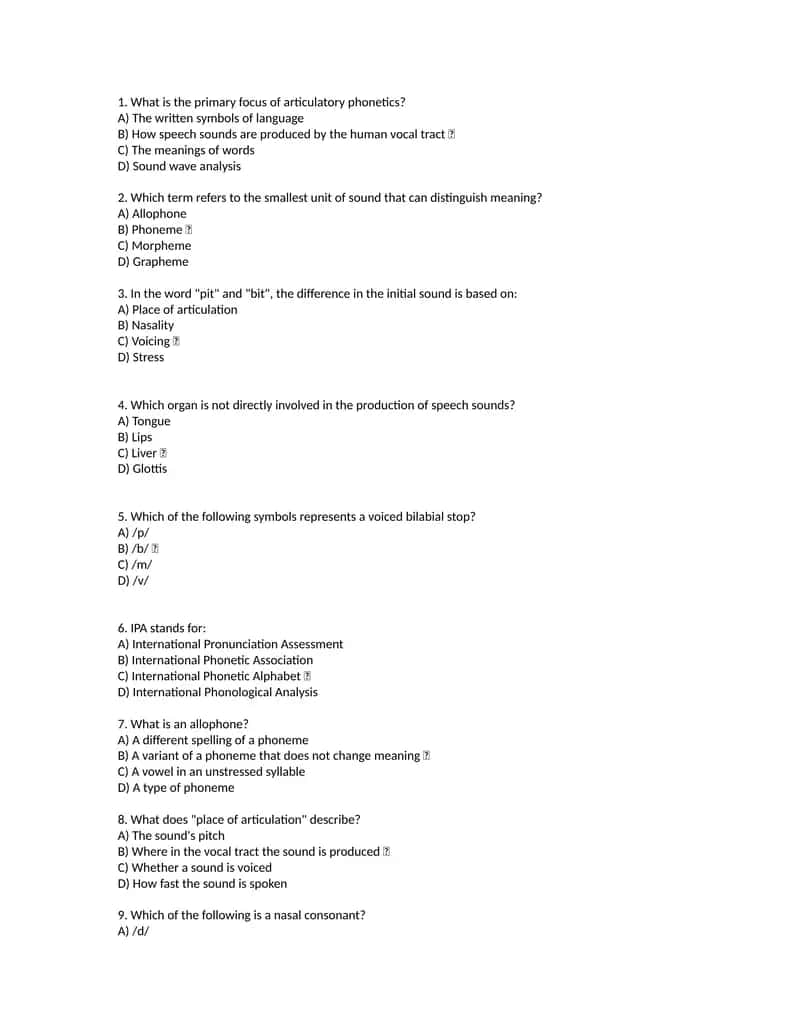 Phonetics Basics