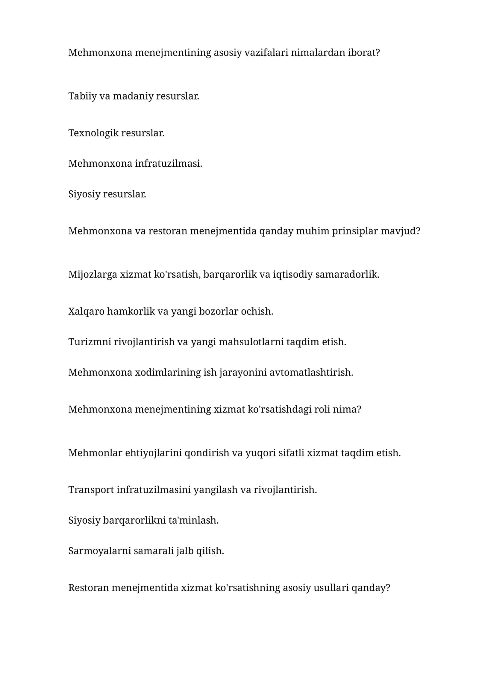 Mehmonxona menejmenti