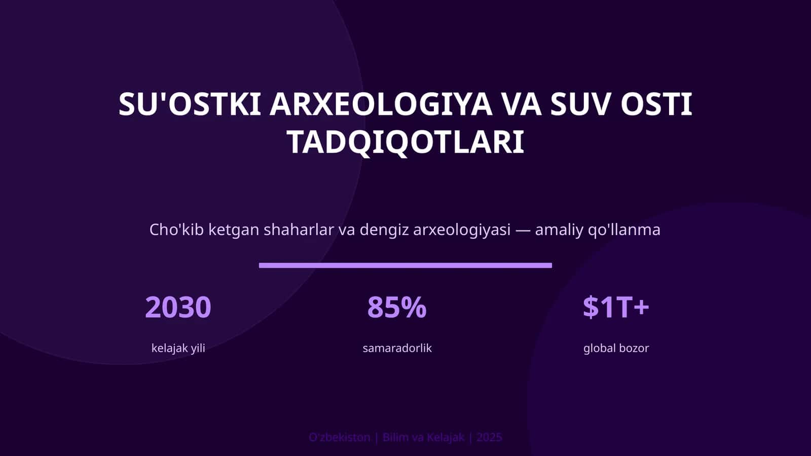 Cho'kib ketgan shaharlar va dengiz arxeologiyasi — amaliy qo'llanma