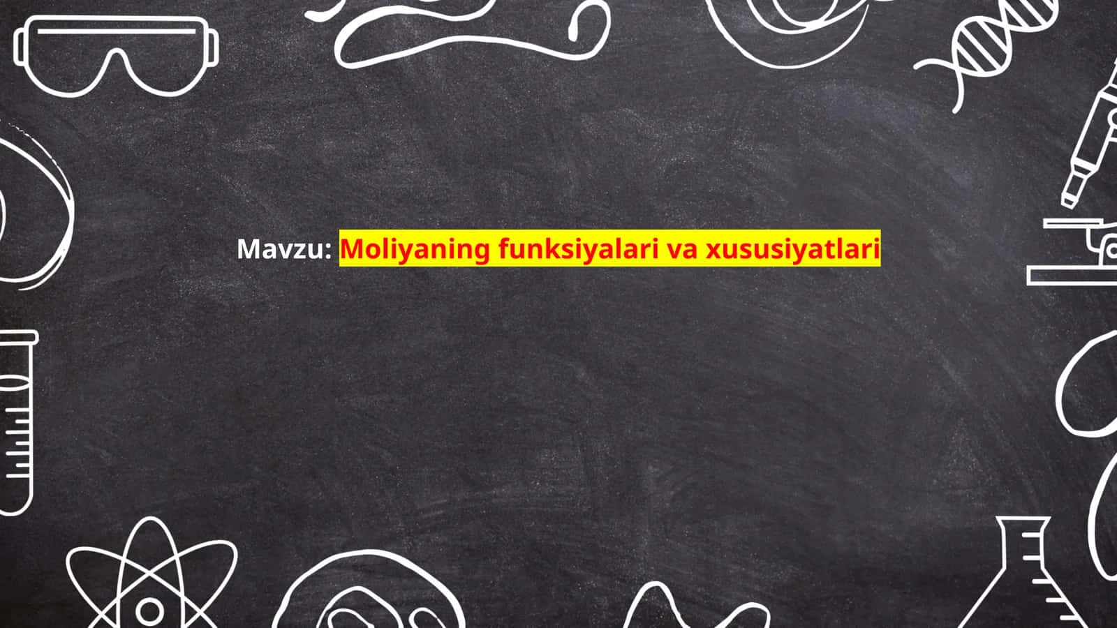 Moliyaning funksiyalari va xususiyatlari