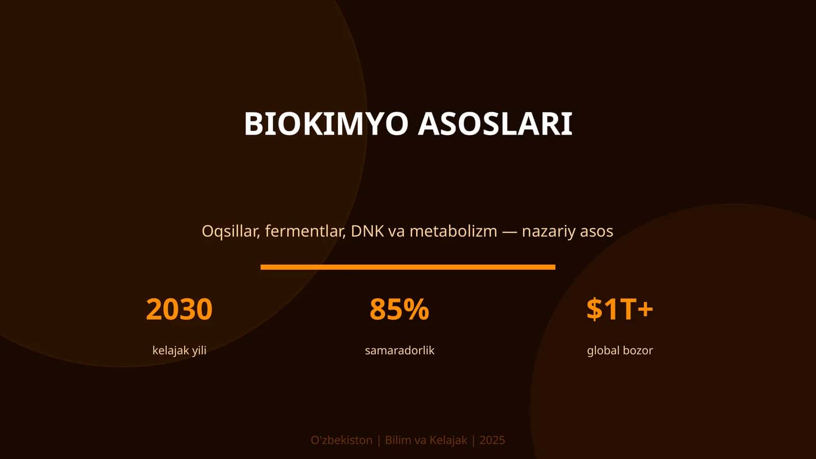 BIOKIMYO ASOSLARI