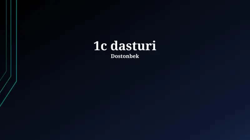 1C dasturi