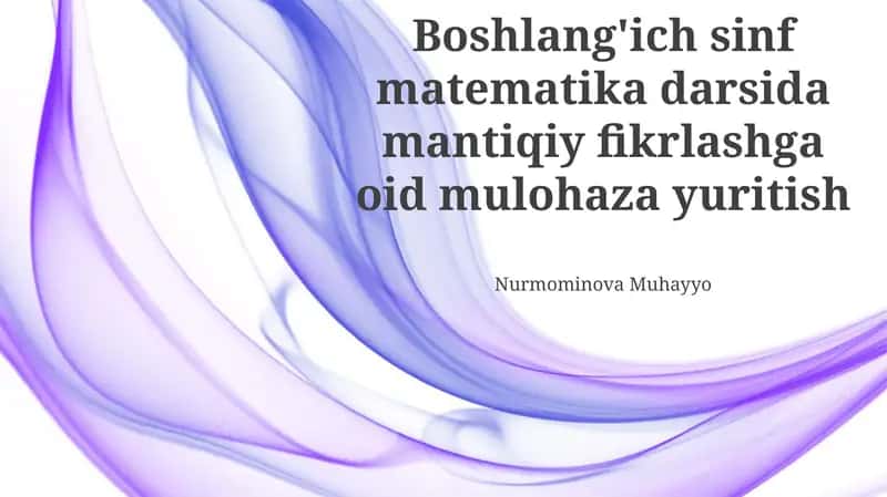 Mantiqiy fikrlashning ahamiyati