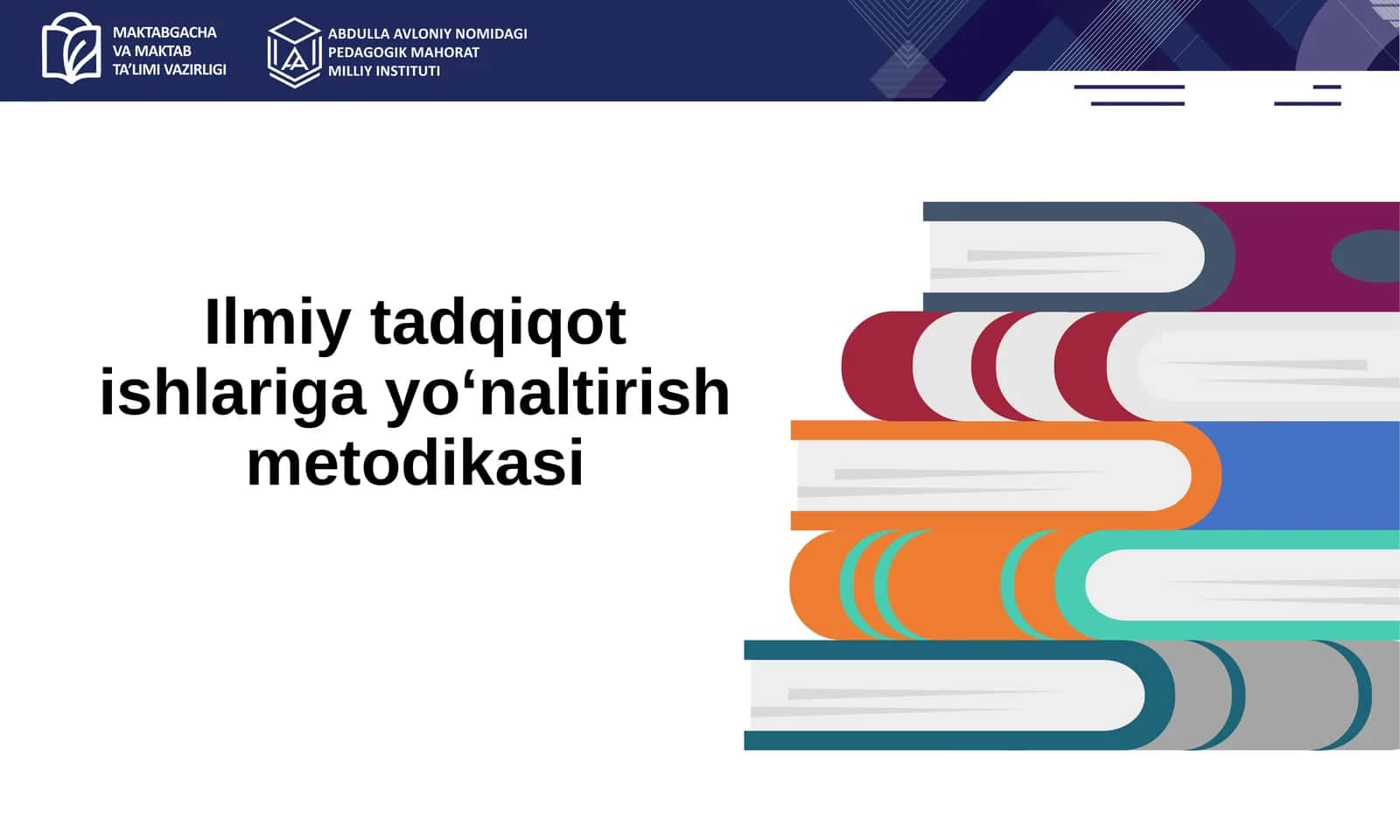 Ilmiy tadqiqot ishlariga yo‘naltirish metodikasi