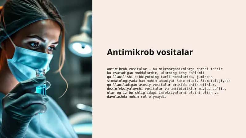 Antimikrob vositalar