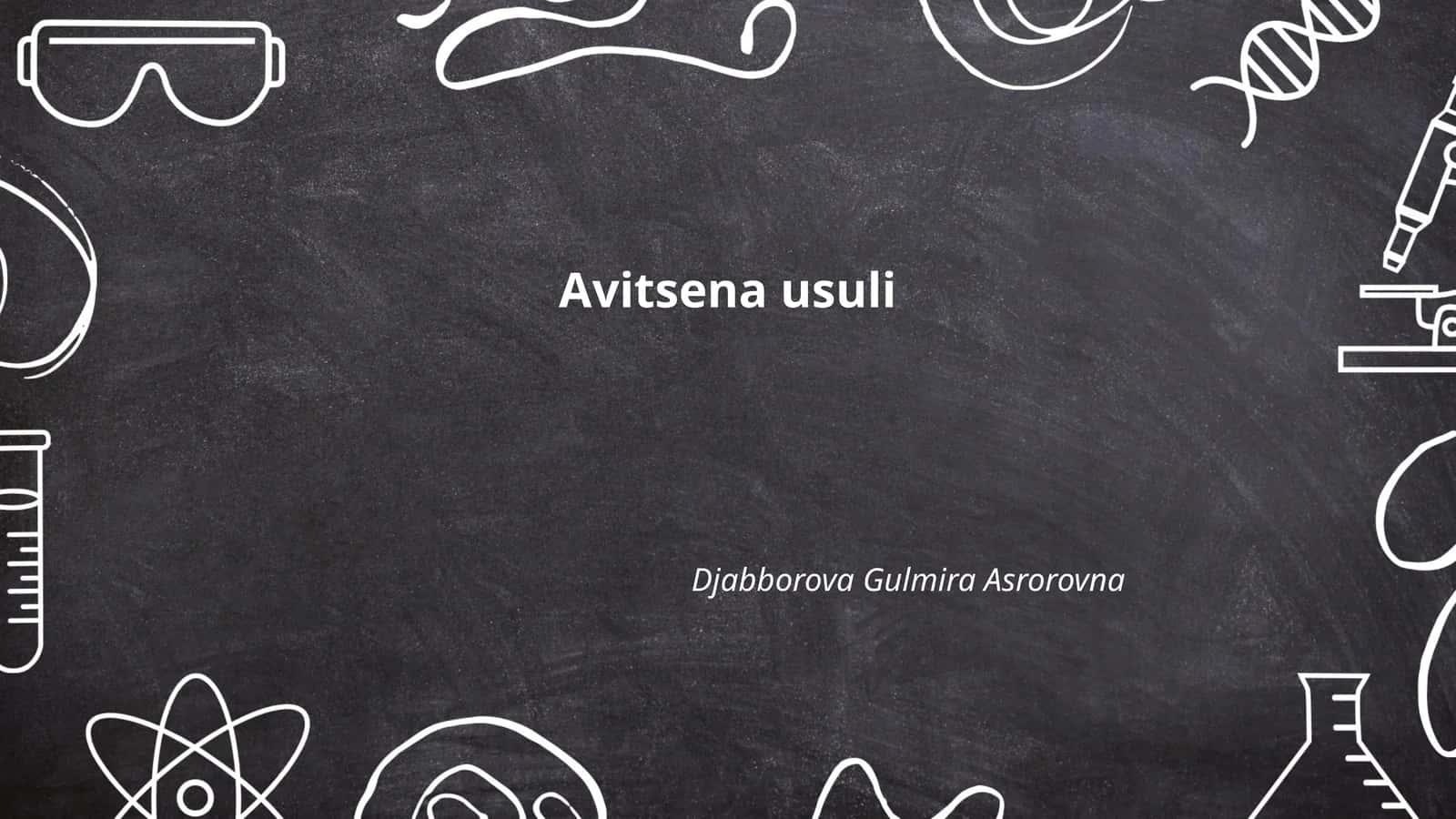 Avitsena usuli