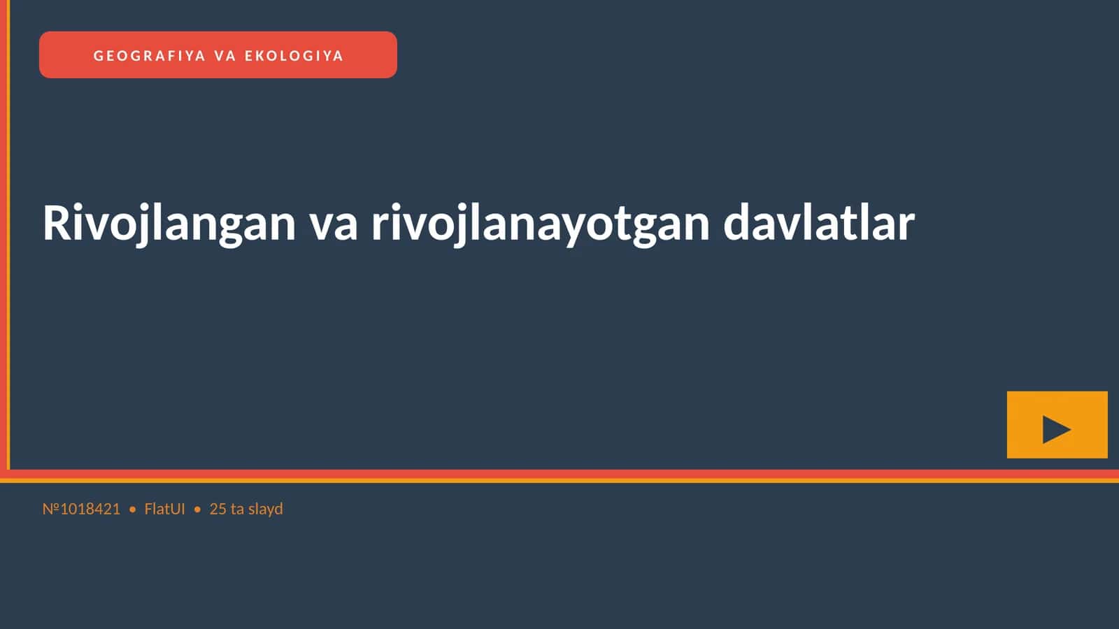 GEOGRAFIYA VA EKOLOGIYA
