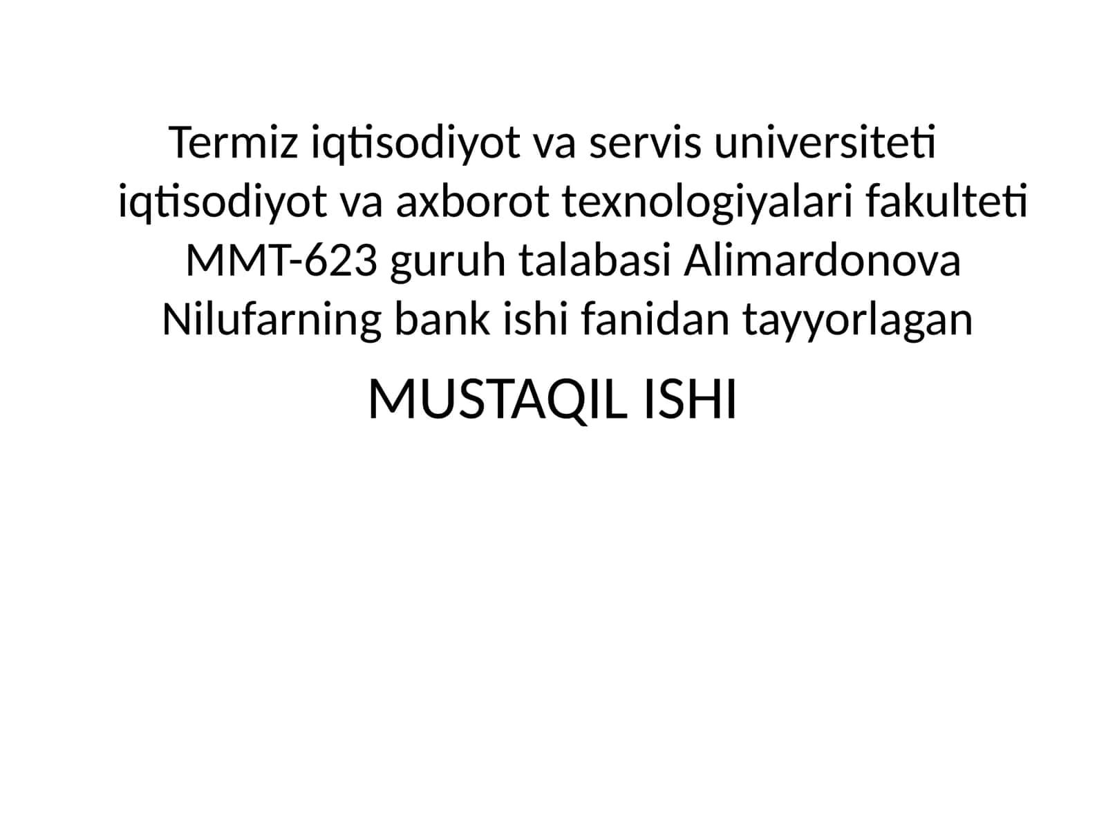 Tijorat banklarining tashkiletishining xuquqiy va iqtisodiy asoslari