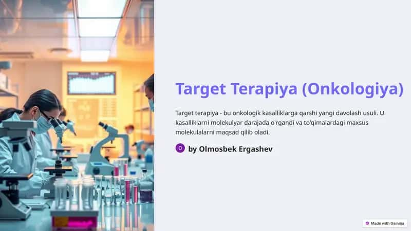 Target Terapiya (Onkologiya)