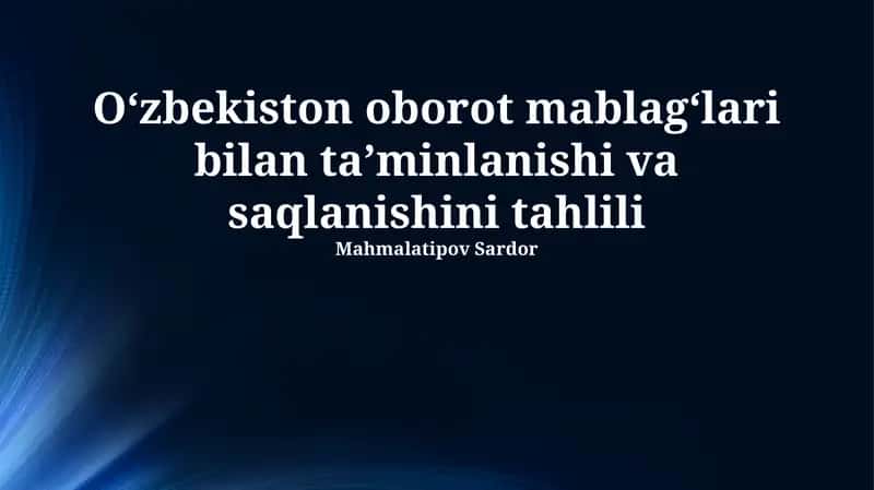 Ishchi kapitalini boshqarishning nazariy asoslari va xususiyatlari