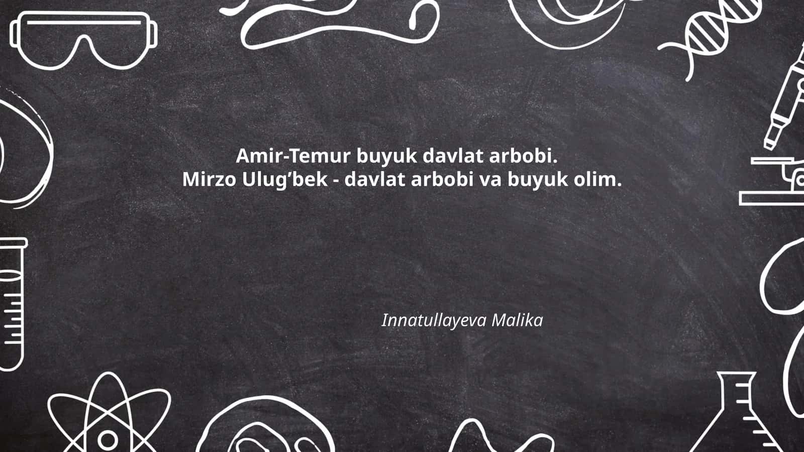 Amir Temur va uning davlat boshqaruvi usullari