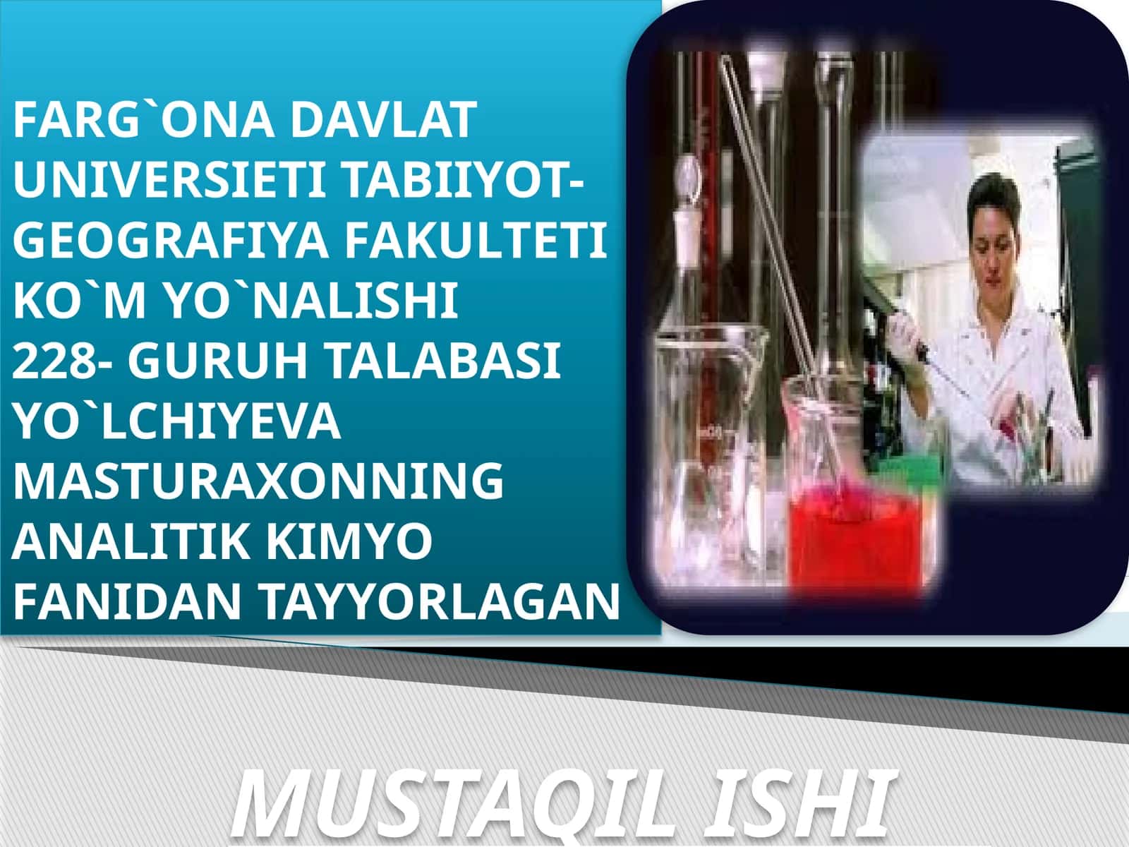Poliyarografiya fanidan