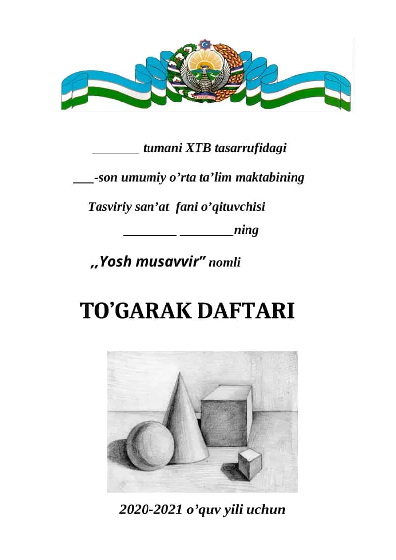 Tasviriy san'at fani o'qituvchisi
