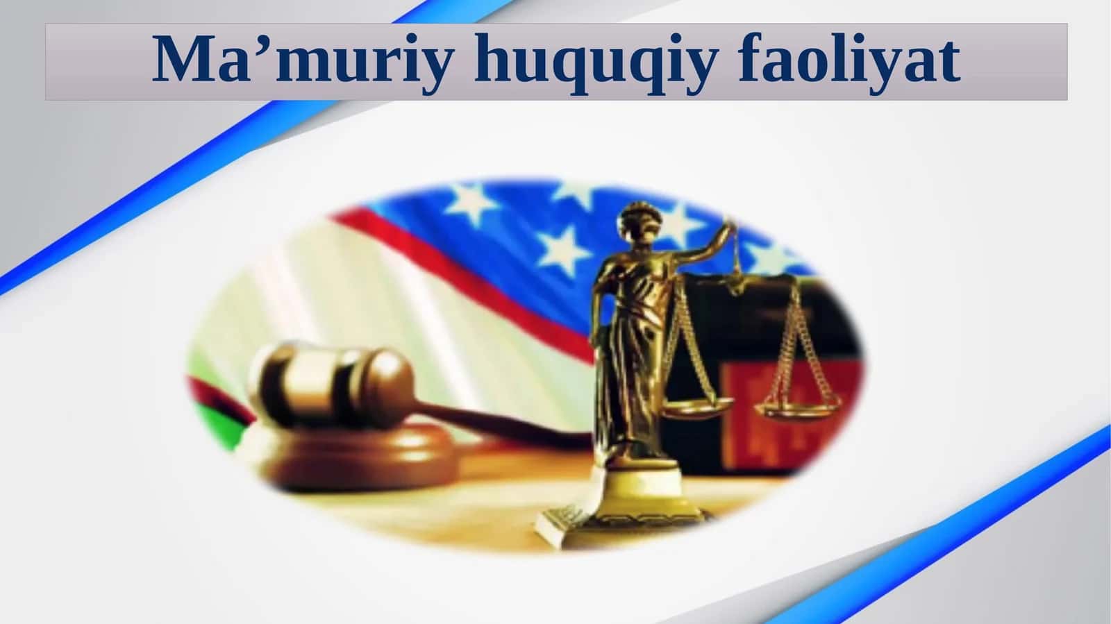 Ma’muriy huquqiy faoliyat