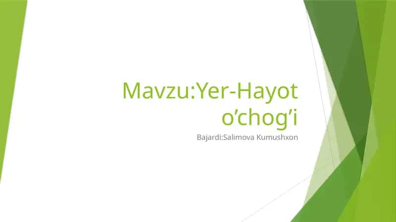 Yer-Hayot o’chog’i