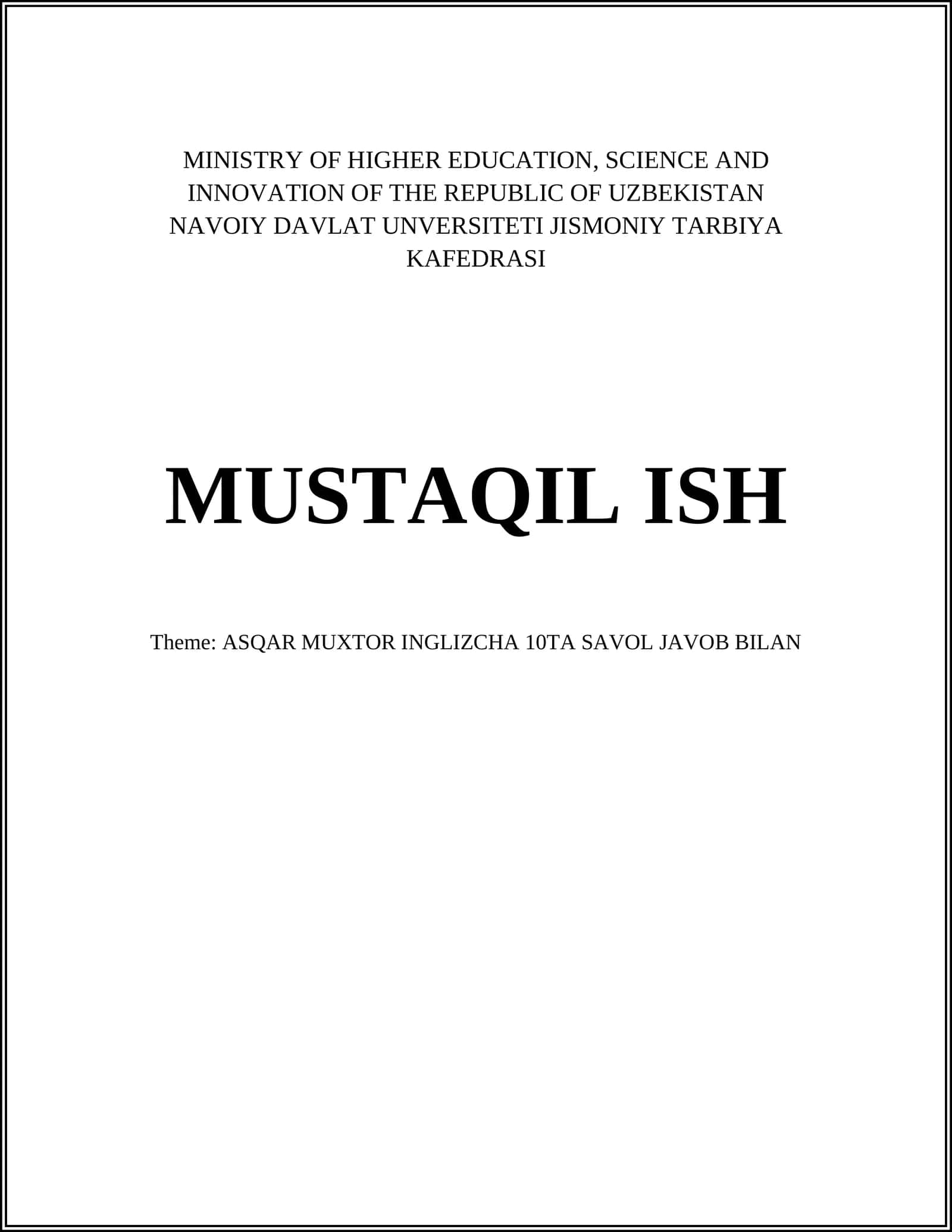 ASQAR MUXTOR