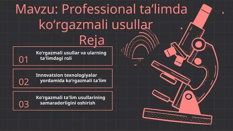 Koʻrgazmali Taʼlim Usullari