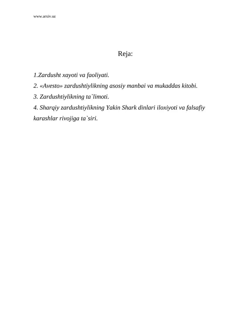 Zardushtiylik