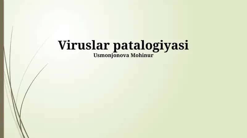 Viruslar patalogiyasi