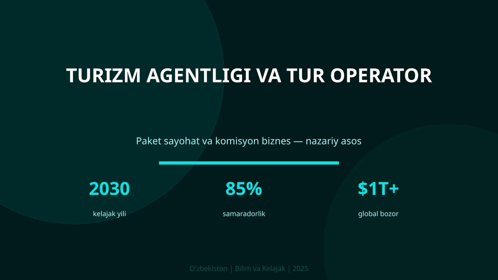 Turizm agentligi va tur operator