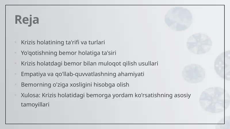 Krizis holatining ta'rifi va turlari
