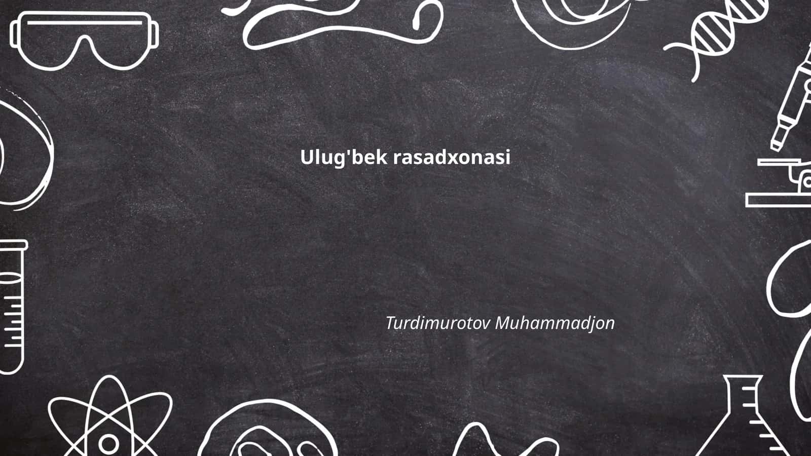 Ulug'bek rasadxonasi