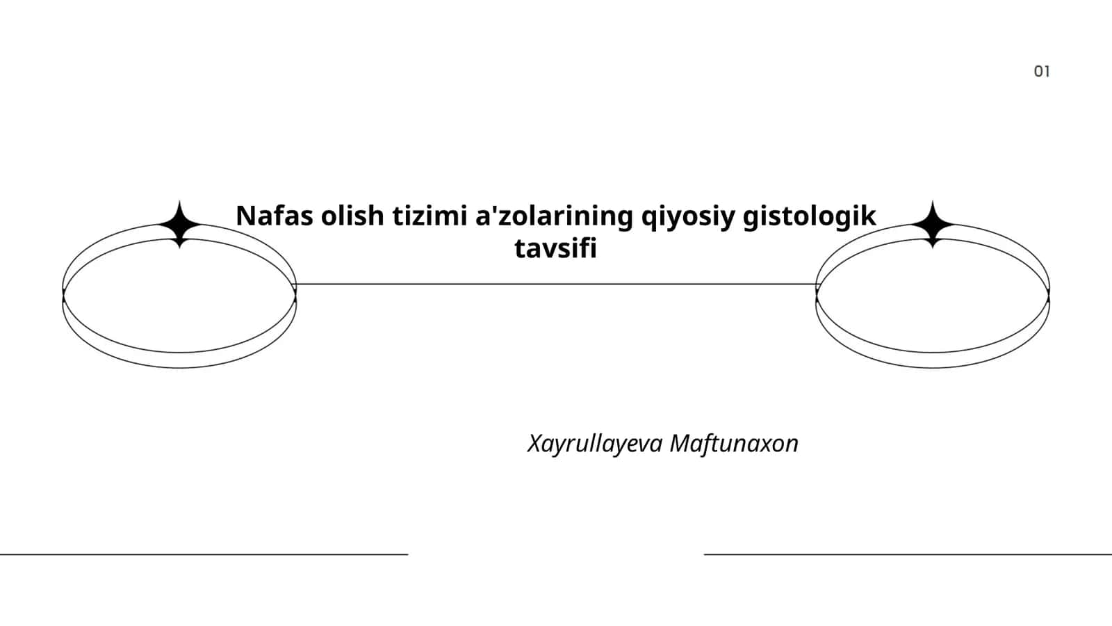 Nafas olish tizimi a'zolarining qiyosiy gistologik tavsifi