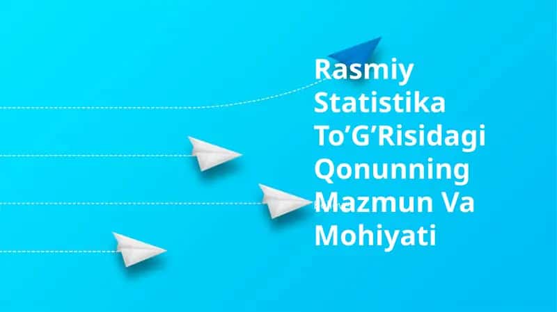 Rasmiy Statistika To’G’Risidagi Qonunning Mazmun Va Mohiyati