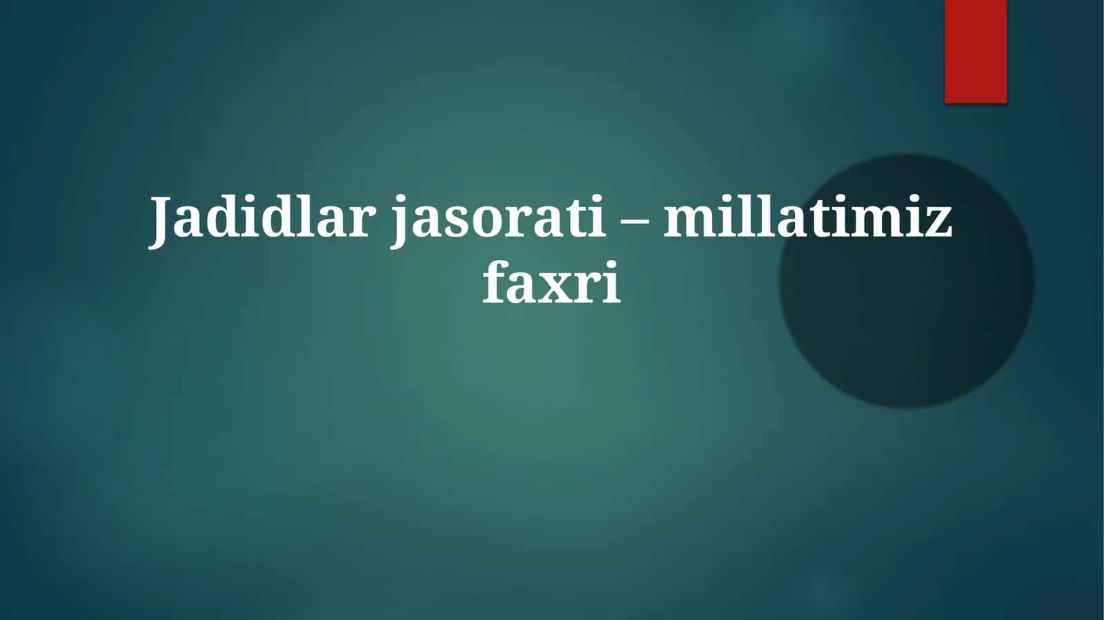 Jadidchilik harakati