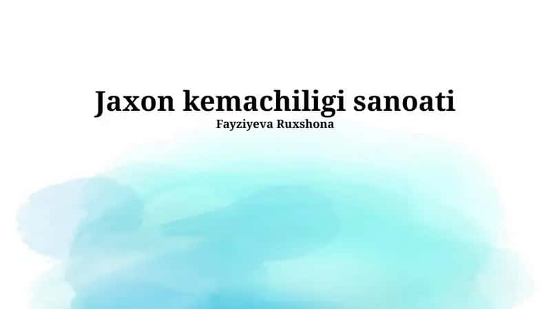 Jaxon kemachiligi sanoati