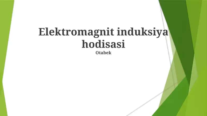 Elektromagnit induksiya hodisasi