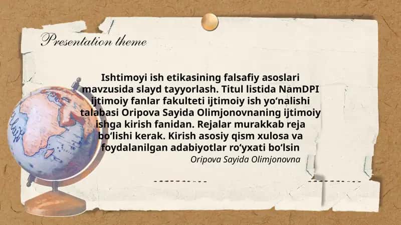 Ishtimoyi ish etikasining falsafiy asoslari
