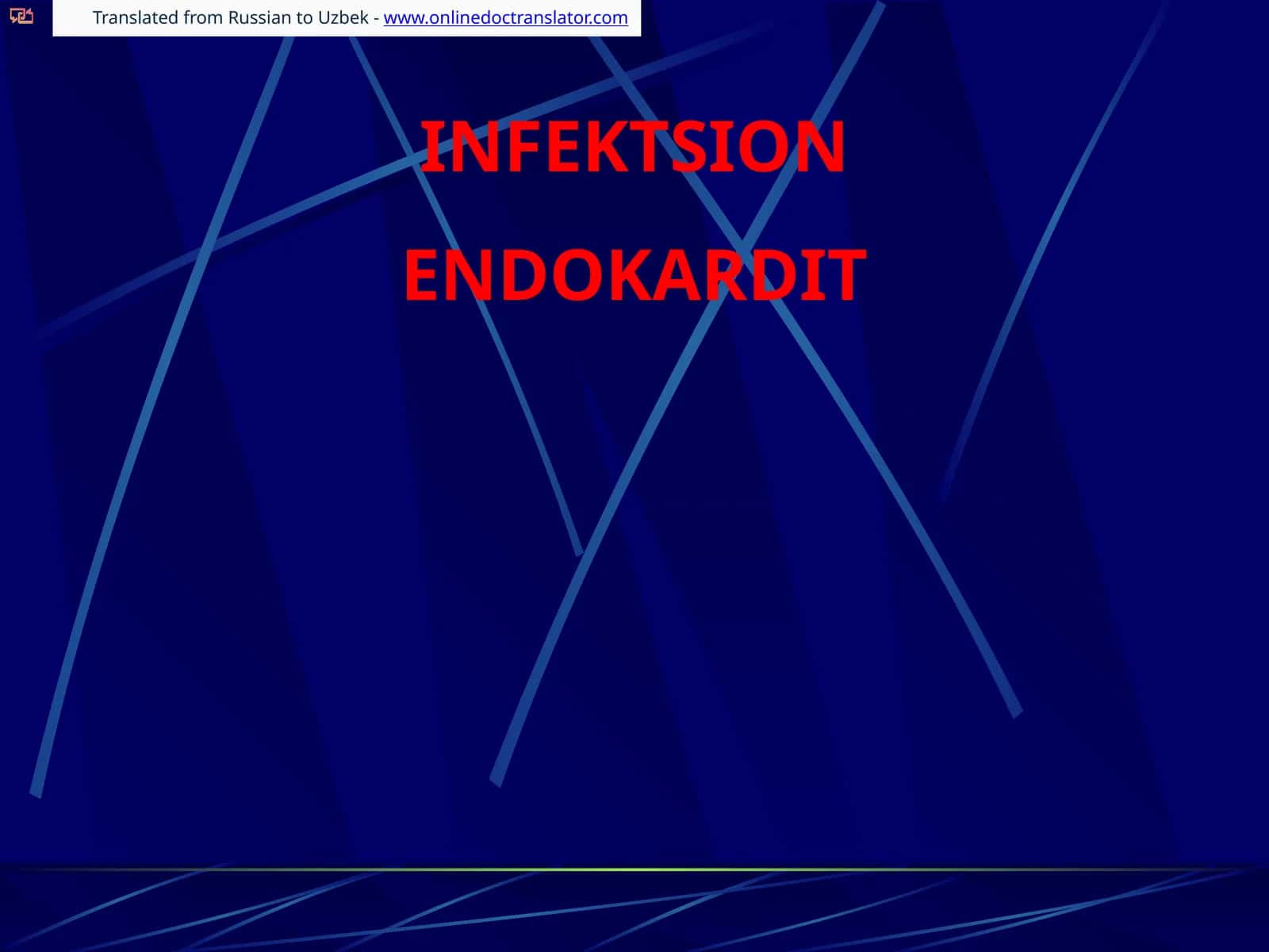 INFEKTSION ENDOKARDIT