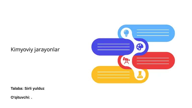 Kimyoviy jarayonlar
