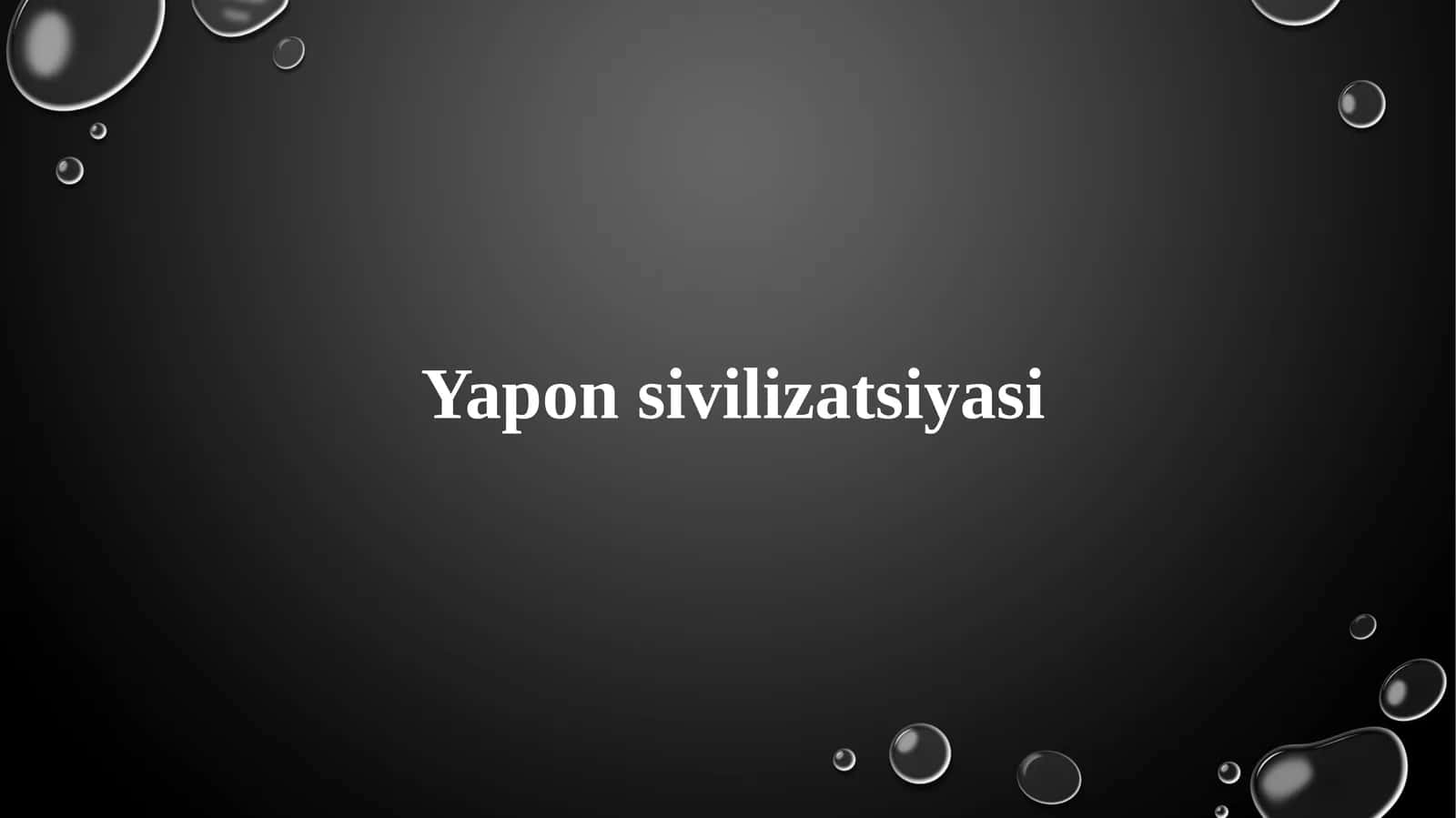 Yaponsivilizatsiyasi