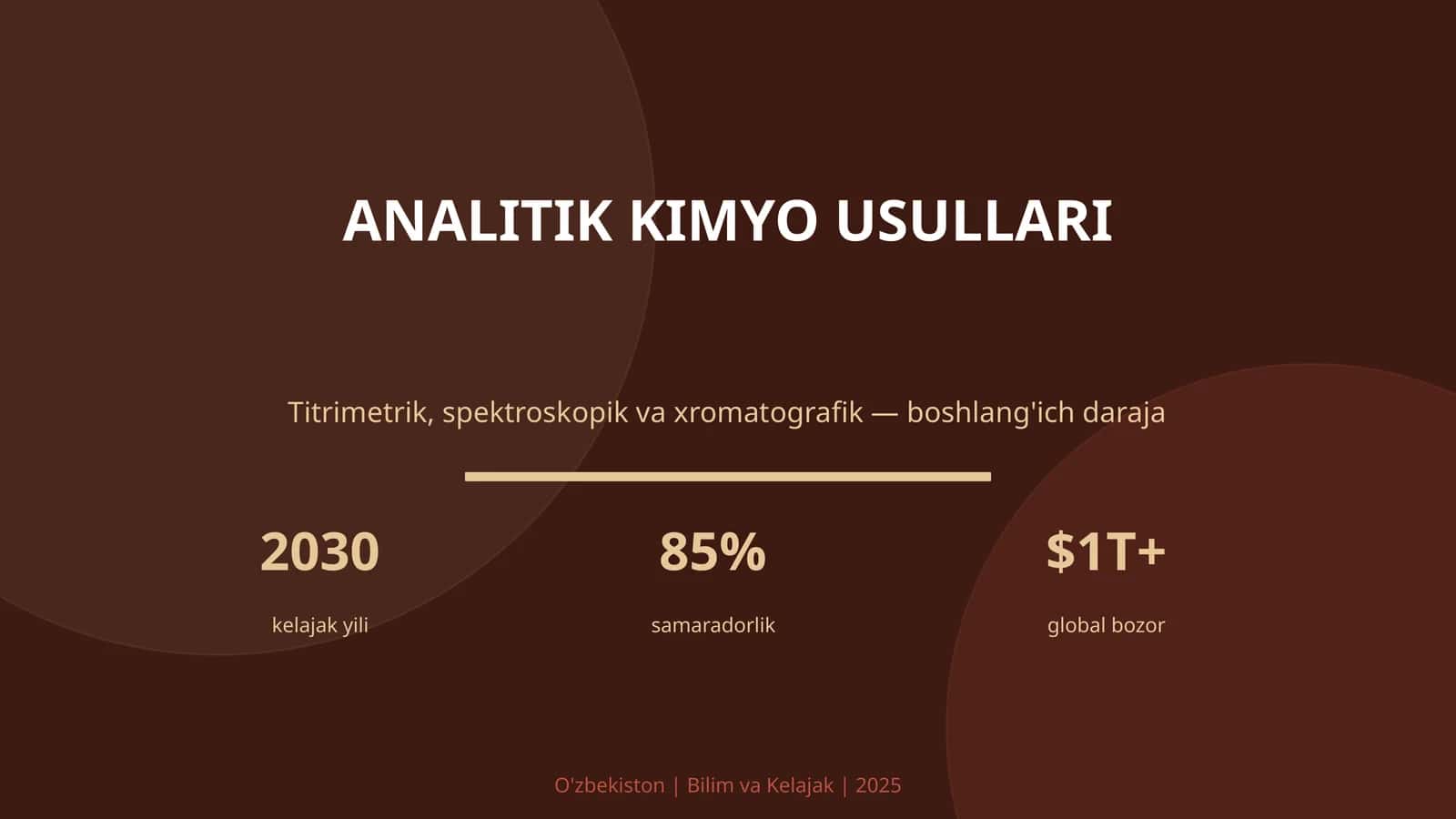 ANALITIK KIMYO USULLARI