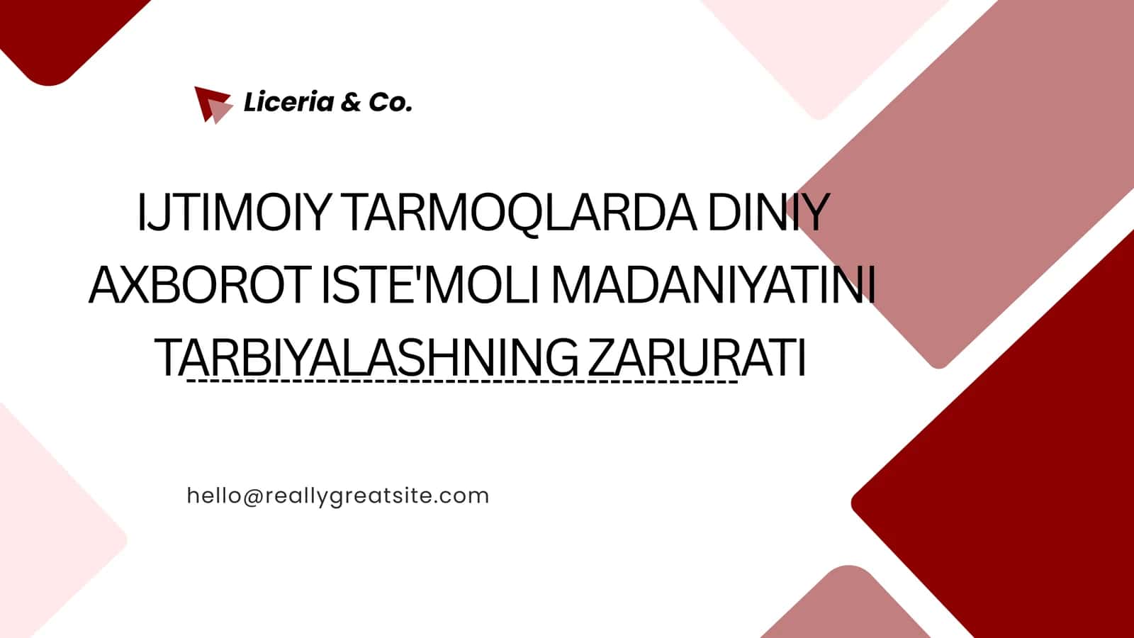 IJTIMOIY TARMOQLARDA DINIY AXBOROT ISTE'MOLI MADANIYATINI TARBIYALASHNING ZARURATI