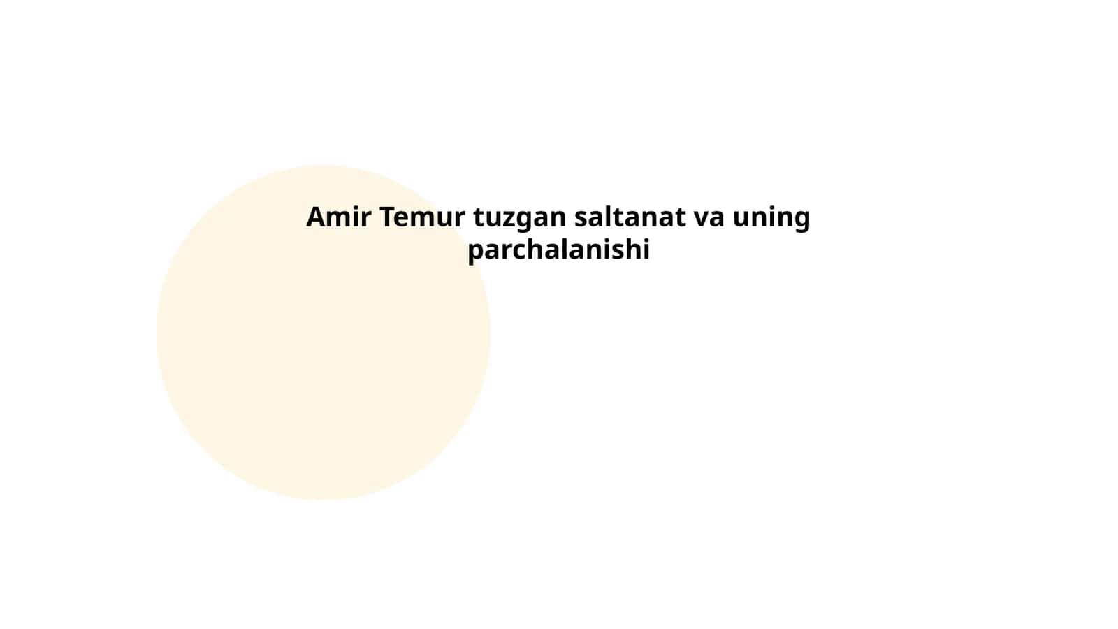 Timurid Empire Establishment