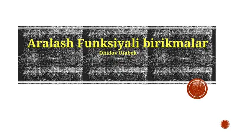 Ko‘p Funktsiyali Birikmalarning Xossalari va Qo‘llanilishi